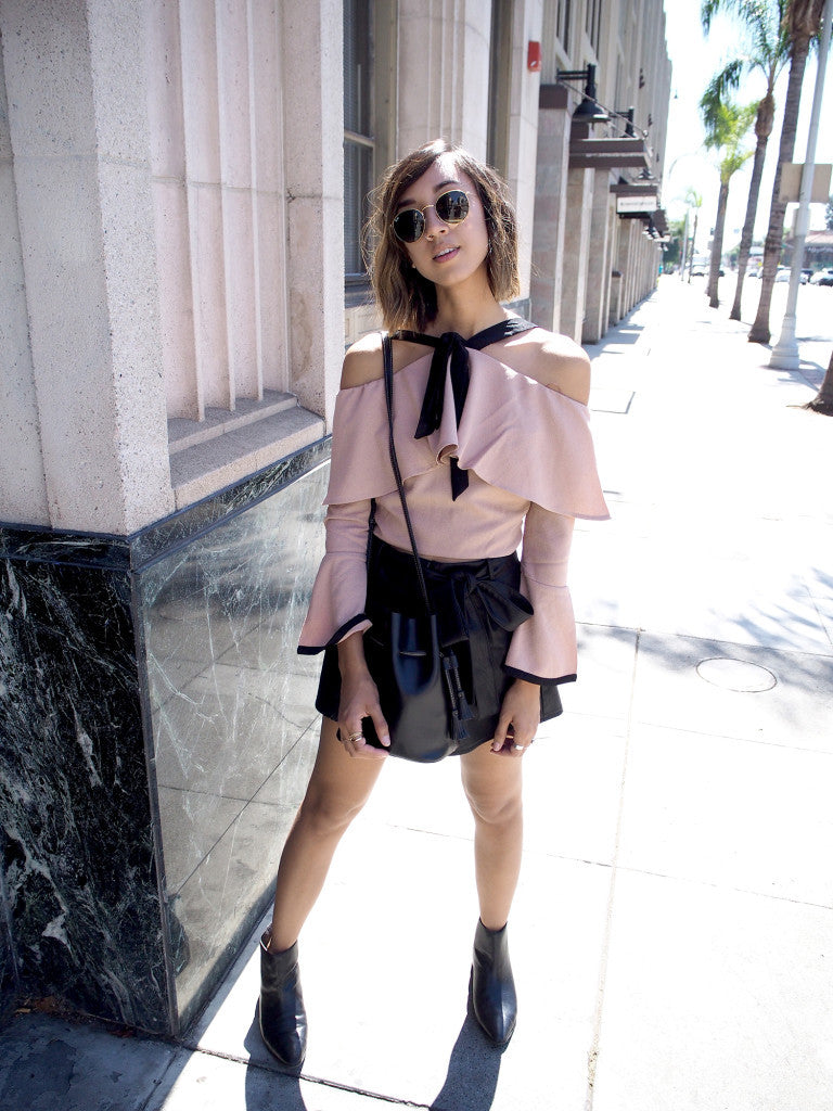 Leather Shorts for Fall by @shhtephs