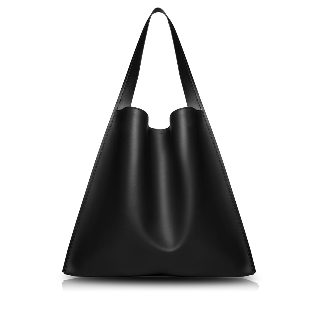 unitude/Tela レザートートバッグ unitude Tela Tote Bag - Black | Premium Minimalist Leather